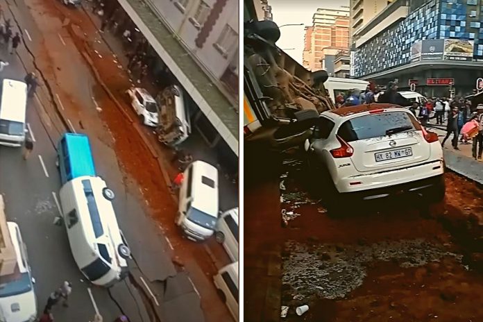 Potężna eksplozja wstrząsnęła Johannesburgiem. Zdjęcie: YT (screen)