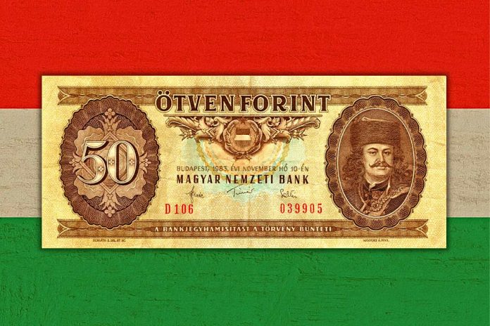 Węgierska flaga i forinty. Zdjęcie ilustracyjne: Pixabay (kolaż)
