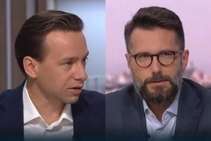 Krzysztof Bosak i Radosław Fogiel / Foto: screen Polsat News (kolaż)