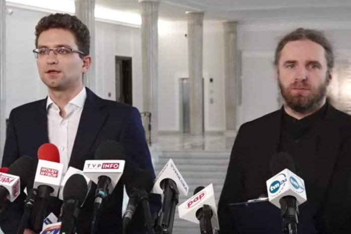 Michał-Wawer-Dobromir-Sośnierz-nczas Michał Wawer, Dobromir Sośnierz Źródło: YouTube / Konfederacja
