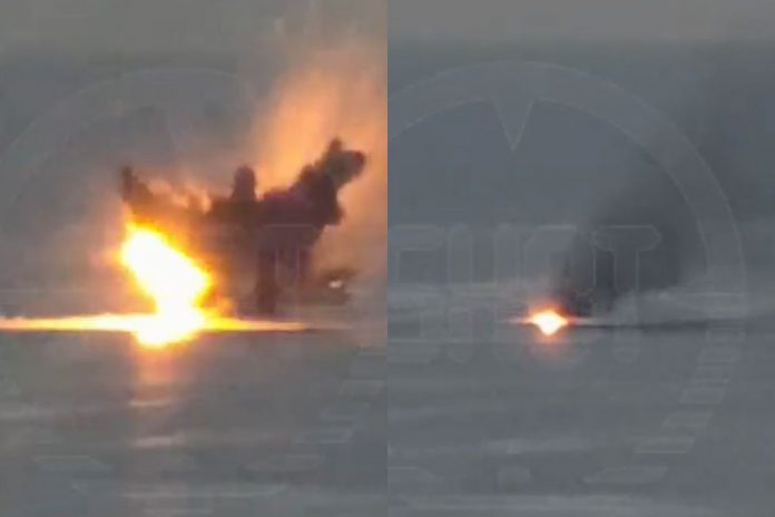 Ukraina zaatakowała dronami morskimi bazę marynarki wojennej Rosji koło Noworosyjska.