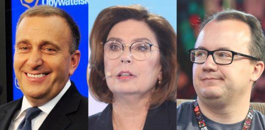 Grzegorz Schetyna, Małgorzata Kidawa-Błońska oraz Adam Bodnar.