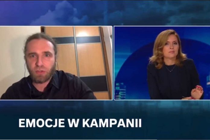 Dobromir Sośnierz i Agnieszka Gozdyra / Foto: screen Polsat News