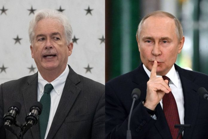 William Burns, Władimir Putin Źródło: PAP, collage