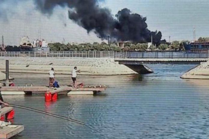 Eksplozja na statku handlowym w rejonie portu Sulina.