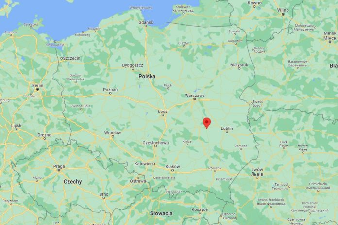 Zwoleń na mapie Polski. Zdjęcie ilustracyjne. Foto: google maps
