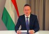 Peter Szijjarto odpowiadający na zarzuty Donalda Tuska. Zdjęcie: Facebook (screen)