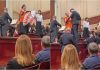 Ekoaktywiści "Ostatniego Pokolenia" zakłócili koncert w Filharmonii Narodowej. / Fot screen