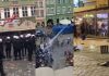 Starcie kibiców z policją we Wrocławiu. / foto: screen (kolaż)