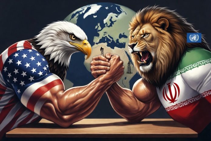 NCZAS.COM | USA kontra Iran. Obrazek ilustracyjny AI